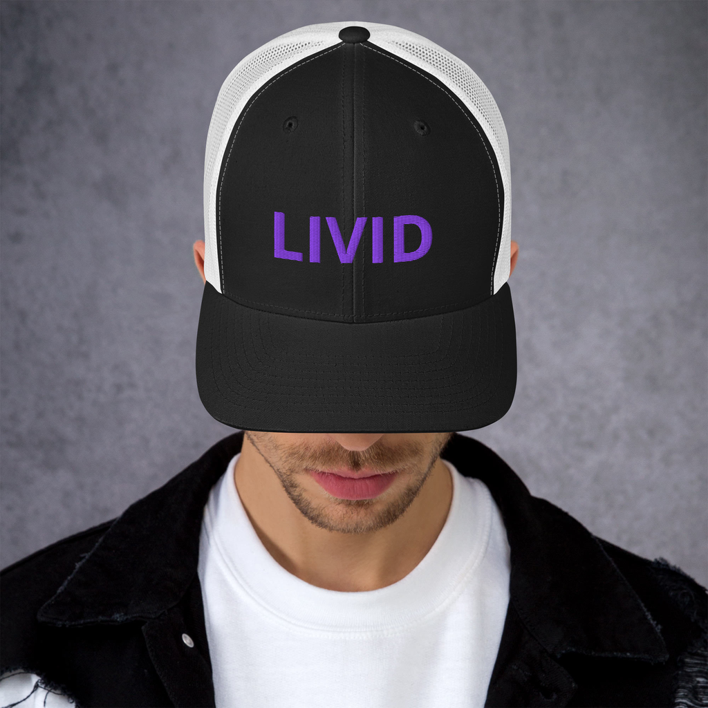 LIVID Trucker Hat (Black/White)